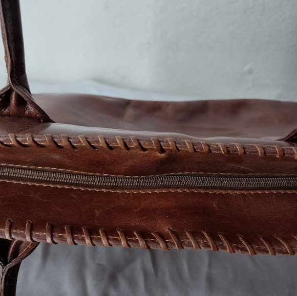 Cute brown leather handbag - Picture 4 of 5